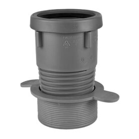 GUMMINIPPEL 2½" X 75MM NORMALRÖRSMUFF 2½" TILL PVC/PP EXPANDERANDE NIPPEL X MUFF SVART/GRÅ FALUPLAST