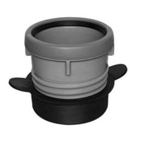 GUMMINIPPEL 4" X 110 MM NORMALRÖRSMUFF 4" TILL PVC/PP EXPANDERANDE NIPPEL X MUFF SVART/GRÅ FALUPLAST