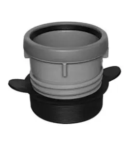 GUMMINIPPEL 4" X 110 MM NORMALRÖRSMUFF 4" TILL PVC/PP EXPANDERANDE NIPPEL X MUFF SVART/GRÅ FALUPLAST
