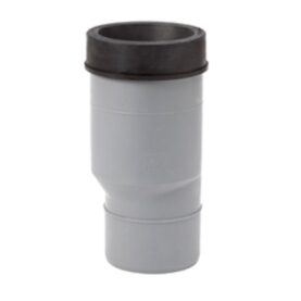 WC-ANSLUTNING 110 MM EXCENTRISK, KAPBAR, MANSCHETT GRÅ/SVART HTP UPONOR