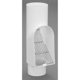 LÖVAVSKILJARE VANDALSÄKER VIT PLASTINJECT