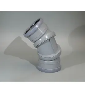 BÖJ JOTIFLEX 110MM X 0°- 90° FÖR INOMHUSAVLOPP 2MUFF, FLEXIBEL GRÅ