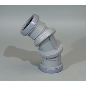 BÖJ JOTIFLEX 50MM X 0°- 90° FÖR INOMHUSAVLOPP 2MUFF, FLEXIBEL GRÅ