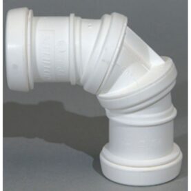 BÖJ JOTIFLEX 32MM X 0°- 90° FÖR INOMHUSAVLOPP 2MUFF, FLEXIBEL VIT