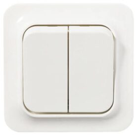 STRÖMBRYTARE TREND POLARVIT DUBBEL-TRAPP INFÄLLD