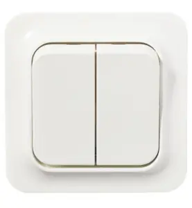 STRÖMBRYTARE TREND POLARVIT DUBBEL-TRAPP INFÄLLD