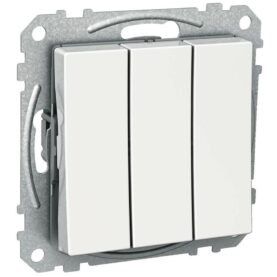 STRÖMSTÄLLARE 3X1-POLIG VIT