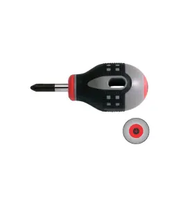 SKRUVMEJSEL PHILLIPS KORT MED GUMMIGREPP PH2 LÄNGD 83 MM BAHCO