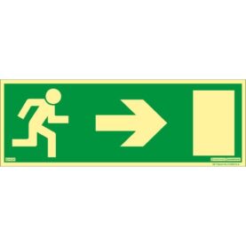 UTRYMNINGSVÄG PIL HÖGER 297X105