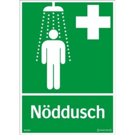 SKYLT NÖDDUSCH 210X297 MM