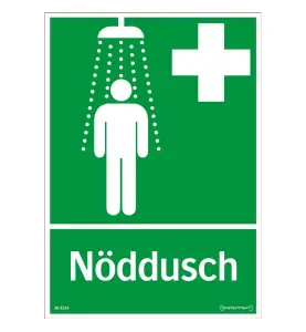 SKYLT NÖDDUSCH 210X297 MM