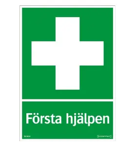 SKYLT FÖRSTA HJÄLPEN 210X297 MM