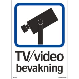 SKYLT TV/VIDEO BEVAKNING 210X297 MM