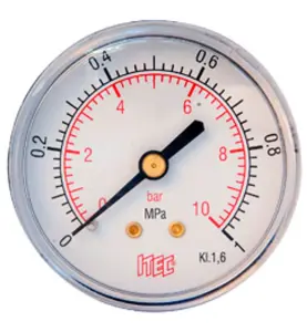 TRYCKMÄTARE 617D G8 63 MM 0-6 BAR/KPA UTVÄNDIG GÄNGA, BAKÅT