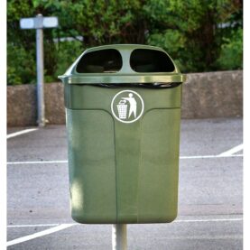 PAPPERSKORG 60 LITER GRÖN SANSAC