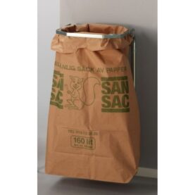 SÄCKHÅLLARE VÄGGMONTAGE 160 LITER SANSAC