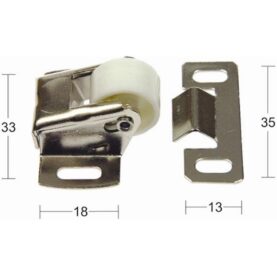 RULLÅS SKÅPSNÄPPARE 2-PAC GALV