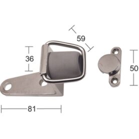 DÖRRHÅLLARE 180 FÖRNICKLAD MÄSSING