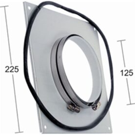 MONTERINGSSATS FÖR KÖKSFLÄKT 125MM FRESH