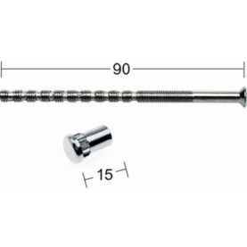 TRYCKESKRUV MED M4X90 NIPPEL N SB 2-PACK HABO