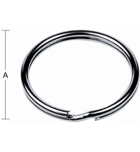 NYCKELRING FÖRNICKLAD DIAMETER 25/30MM
