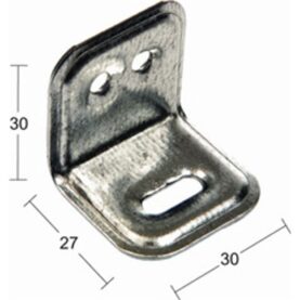 MÖBELVINKEL GALVAD 27X27MM SB