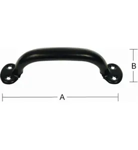 HANDTAG PLÅT 140 MM FÖRNICKLAD