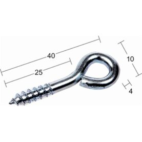 STORMHASPÖGLA 25/4.0 GALVAD