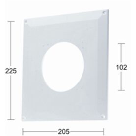 TÄCKPLATTA 205X225 MM VIT FRESH