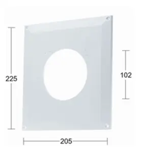 TÄCKPLATTA 205X225 MM VIT FRESH