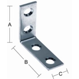 VINKELJÄRN GALVAD 38X38X13MM