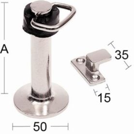 DÖRRHÅLLARE 393 100MM MATTFÖRNICKLAD HABO