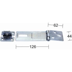 LEDHASP GALVAD HÄRDAD 125MM SB