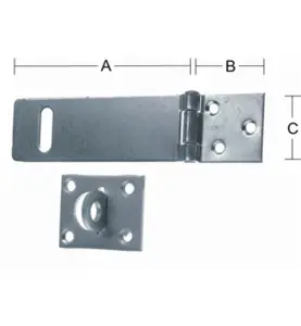 LEDHASP GALVAD 115 MM SB