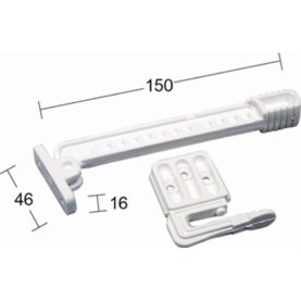 FÖNSTERHÅLLARE VÄDRINGSBESLAG 66 VIT SB