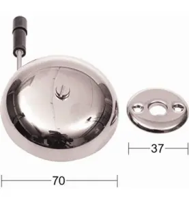 RINGKLOCKA 680 MÄSSING/FÖRNICKLAD SB