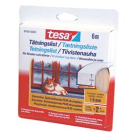 DAMMTÄTNINGSLIST VIT 6M TESA