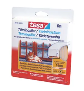 DAMMTÄTNINGSLIST VIT 6M TESA