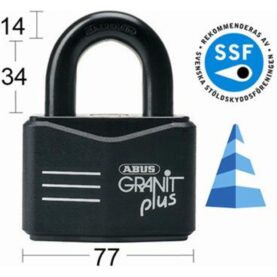 HÄNGLÅS ABUS 37RK-70 KLASS 4