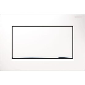 SPOLPLATTA SIGMA 30 ENKEL VIT/BLANKFÖRKROMAD GEBERIT