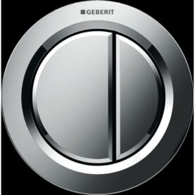 SPOLKNAPP OMEGA 01 DUBBEL BLANKFÖRKROMAD GEBERIT