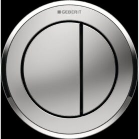 SPOLKNAPP OMEGA 10 DUBBEL BLANKFÖRKROMAD GEBERIT