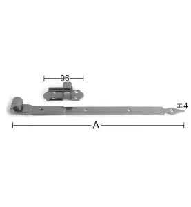 HAKGÅNGJÄRN 214 300MM GALV SB