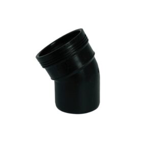 BÖJ 90 MM X 15° MUFF X SLÄTÄNDA SVART WAFIX
