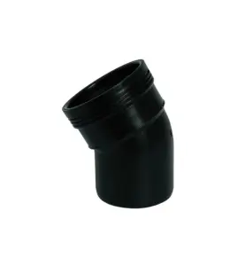 BÖJ 90 MM X 15° MUFF X SLÄTÄNDA SVART WAFIX