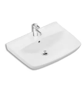 TVÄTTSTÄLL SPIRA 60 CM BULT/KONSOL, UTAN KRANHÅL, MED BRÄDDAVLOPP IFÖ