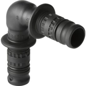 VINKEL 32 MM X 90° 2FOG SVART MEPLA GEBERIT