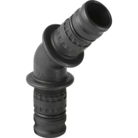 VINKEL 40 MM X 45° 2FOG SVART MEPLA GEBERIT