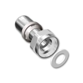 RAK ÖVERGÅNG AX25XG20 MUFF X INVÄNDIG LÖPMUTTER FÖRNICKLAD