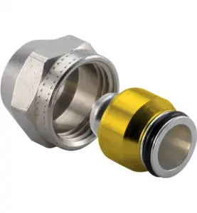 RAK KOPPLING 16X2,0 MM X GE20 KLÄMRING X INVÄNDIG GÄNGA UNI-X UPONOR